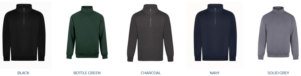 Quarter Zip Fleece Colour Selection