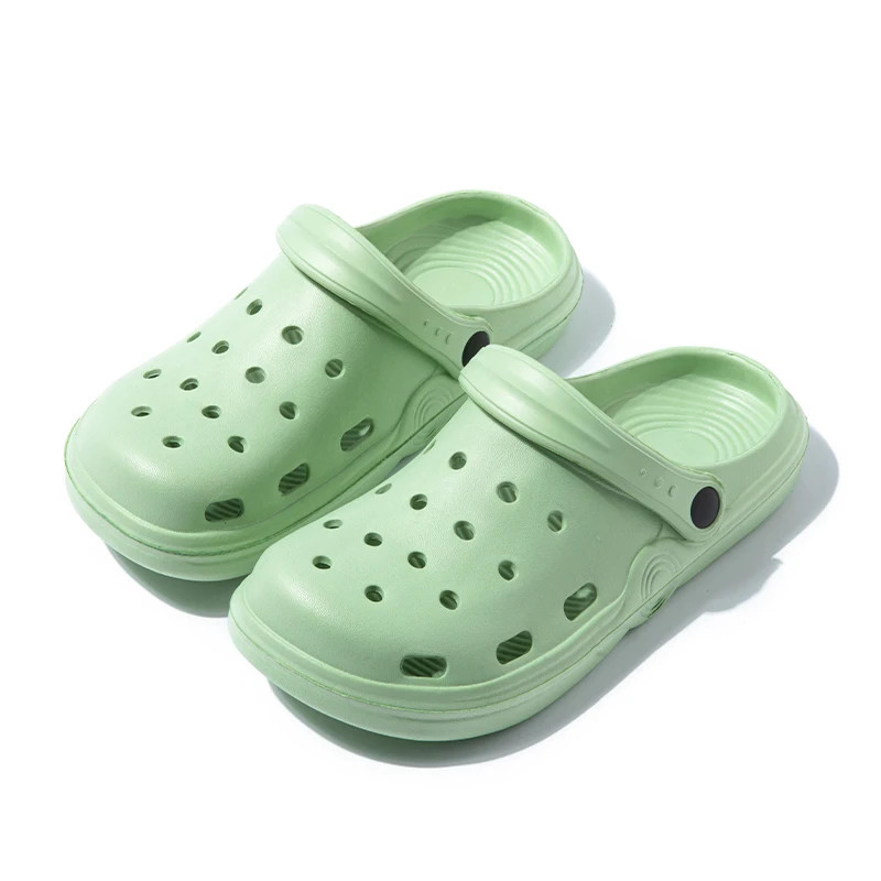 Thumbnail: Women Clogs Summer Female Sandals Thick Bottom Home Slides Soft EVA Dry Wedges