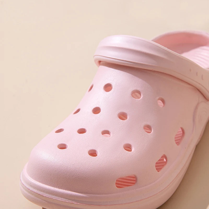 Thumbnail: Women Clogs Summer Female Sandals Thick Bottom Home Slides Soft EVA Dry Wedges
