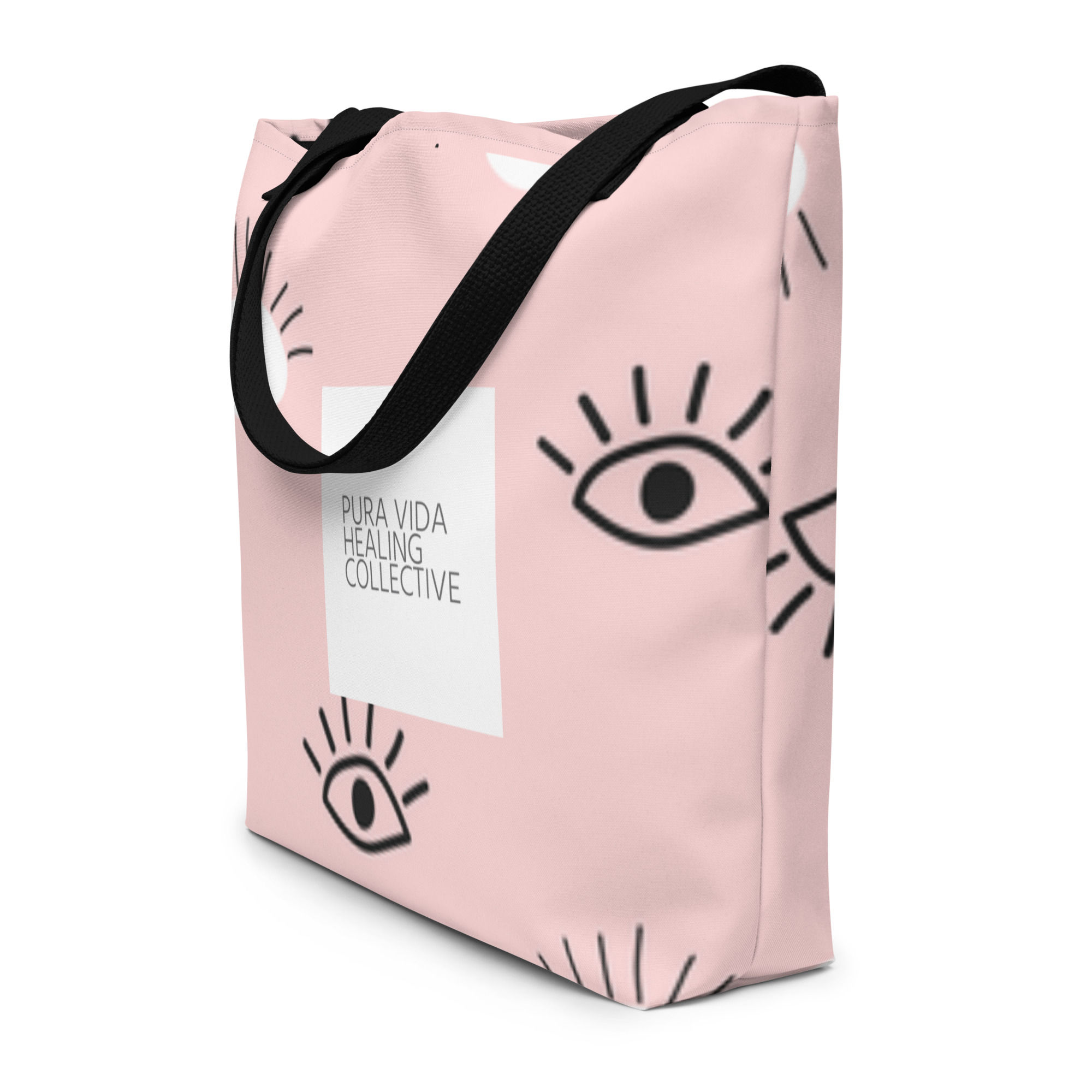 Evil Eye Large Tote w/ Pocket