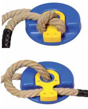 Miniaturbild: „SwingTop“-Sitzscheibe zur Umwandlung eines Kletterseils in eine Schaukel