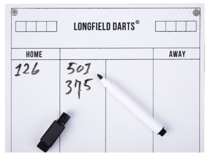Thumbnail: Dartcabinet inclusief bord + darts + marker en wisser