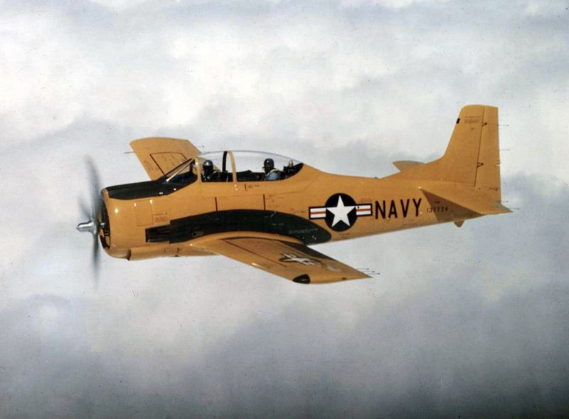 Despite being designed as a trainer, the T-28 was used in various combat scenarios as well.