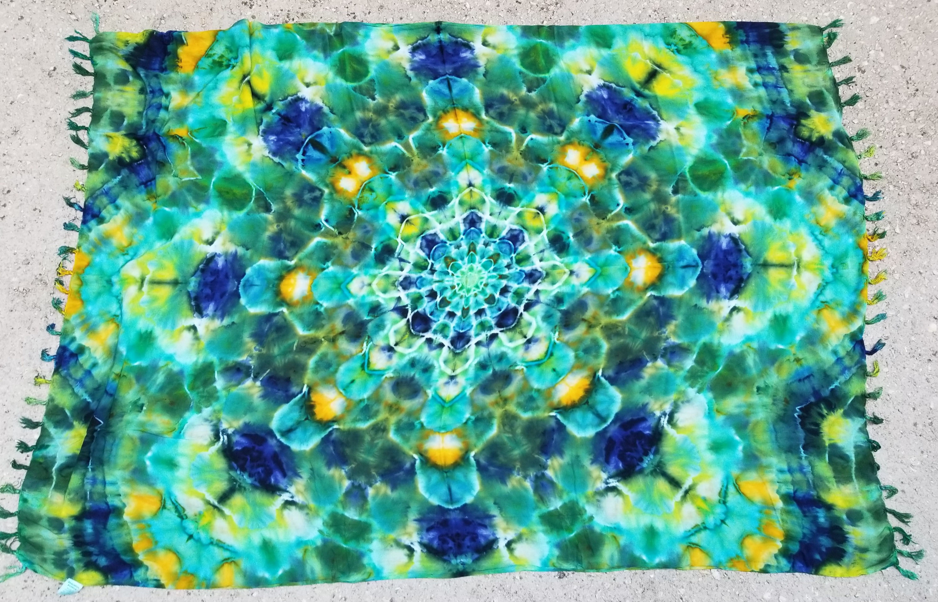 Ice-Dyed Tie Dye Sarong - Small