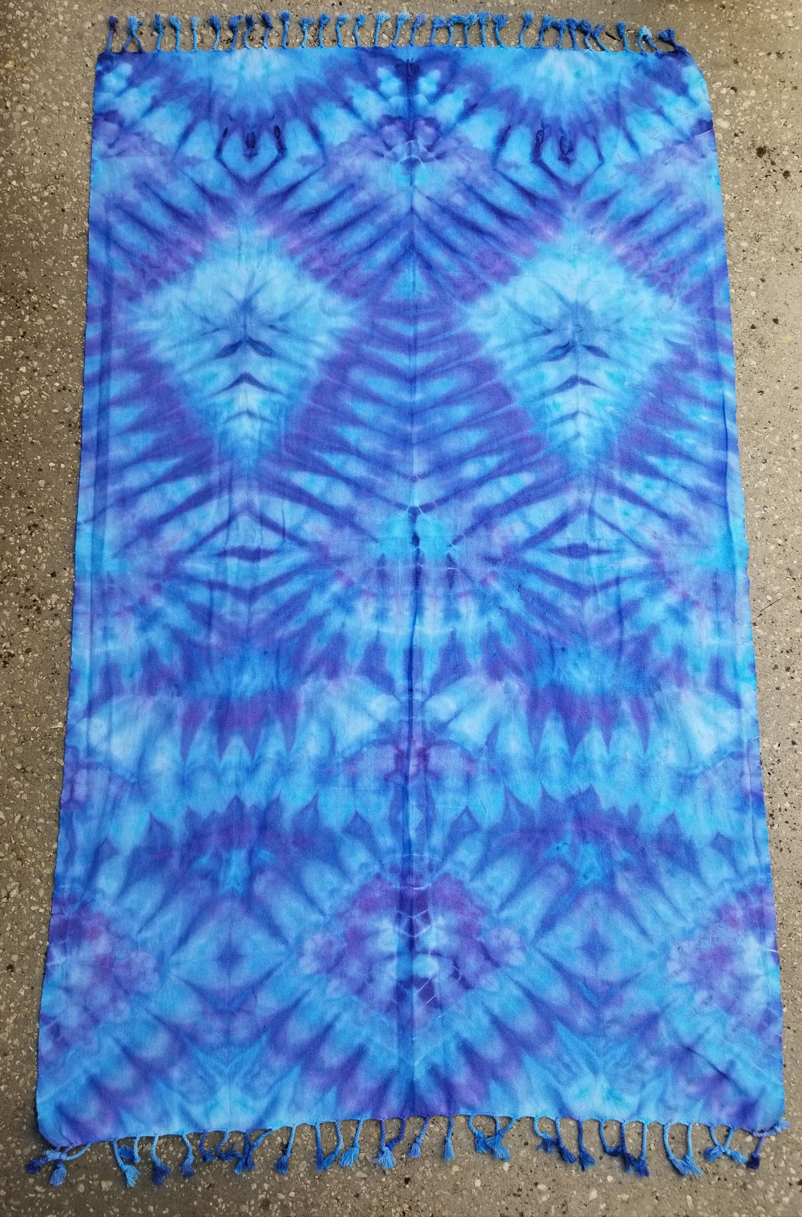 Ice-Dyed Tie Dye Turkish Towel