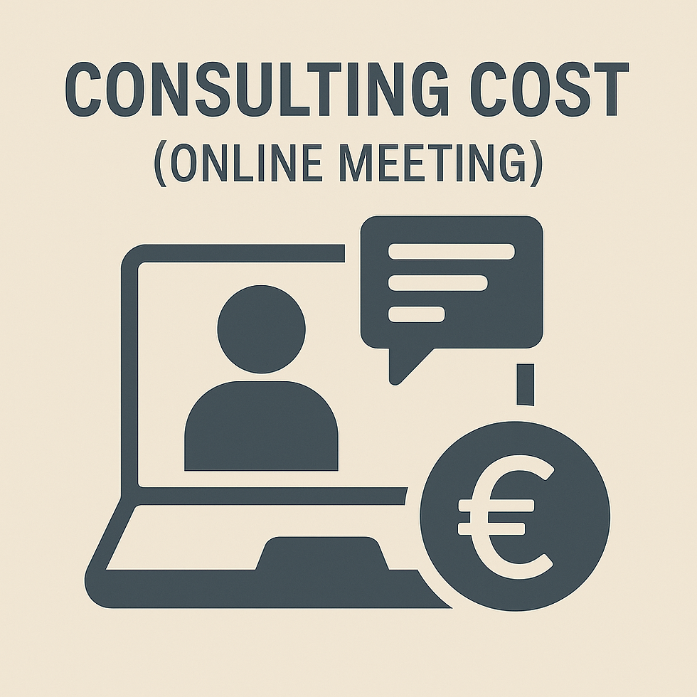 Consulting Cost (Online Meeting or Physical Meeting)