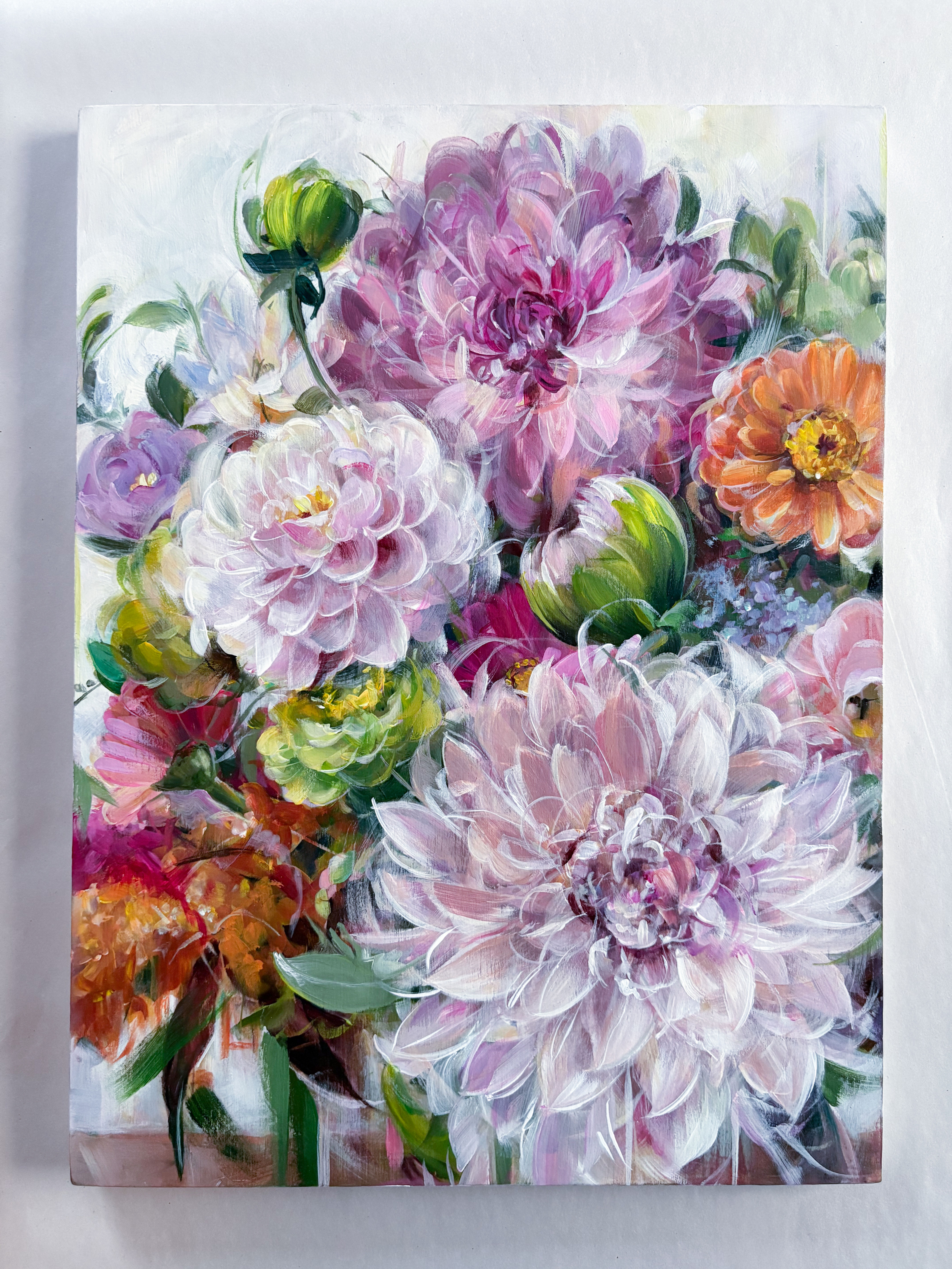 12"x16" Dahlias