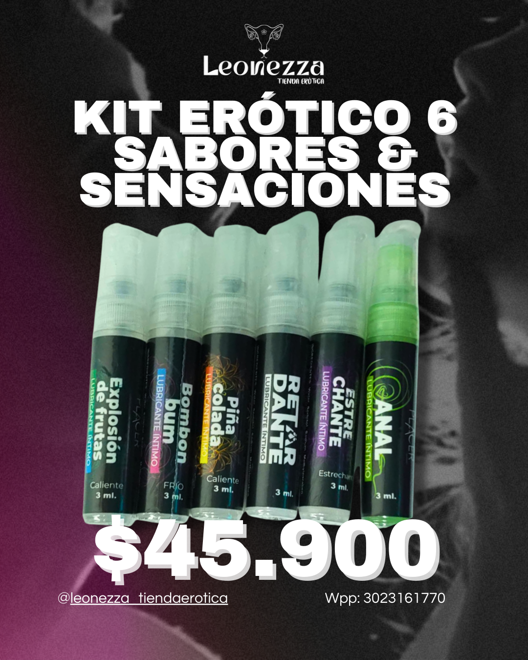 Kit Erótico 6 Sabores & Sensaciones – Explora el Placer Completo