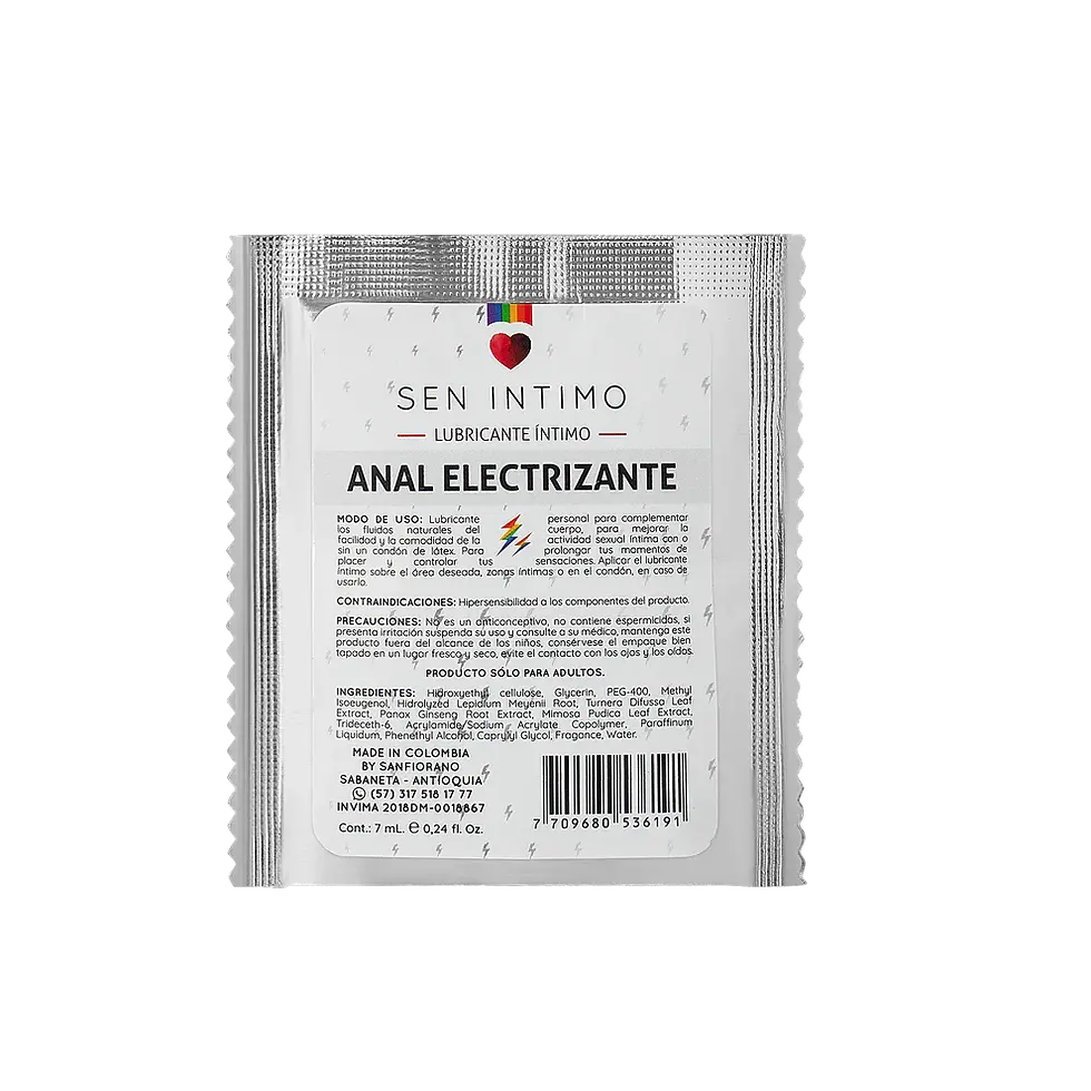 Lubricante Anal Electrizante Sen Intimo