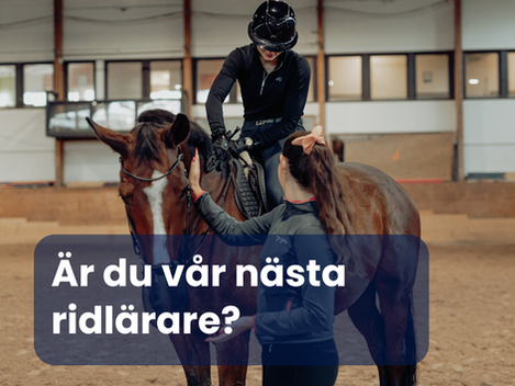 Ridlärare sökes!