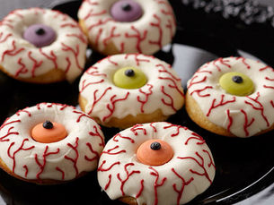 Halloweenske donuty recept s polevou