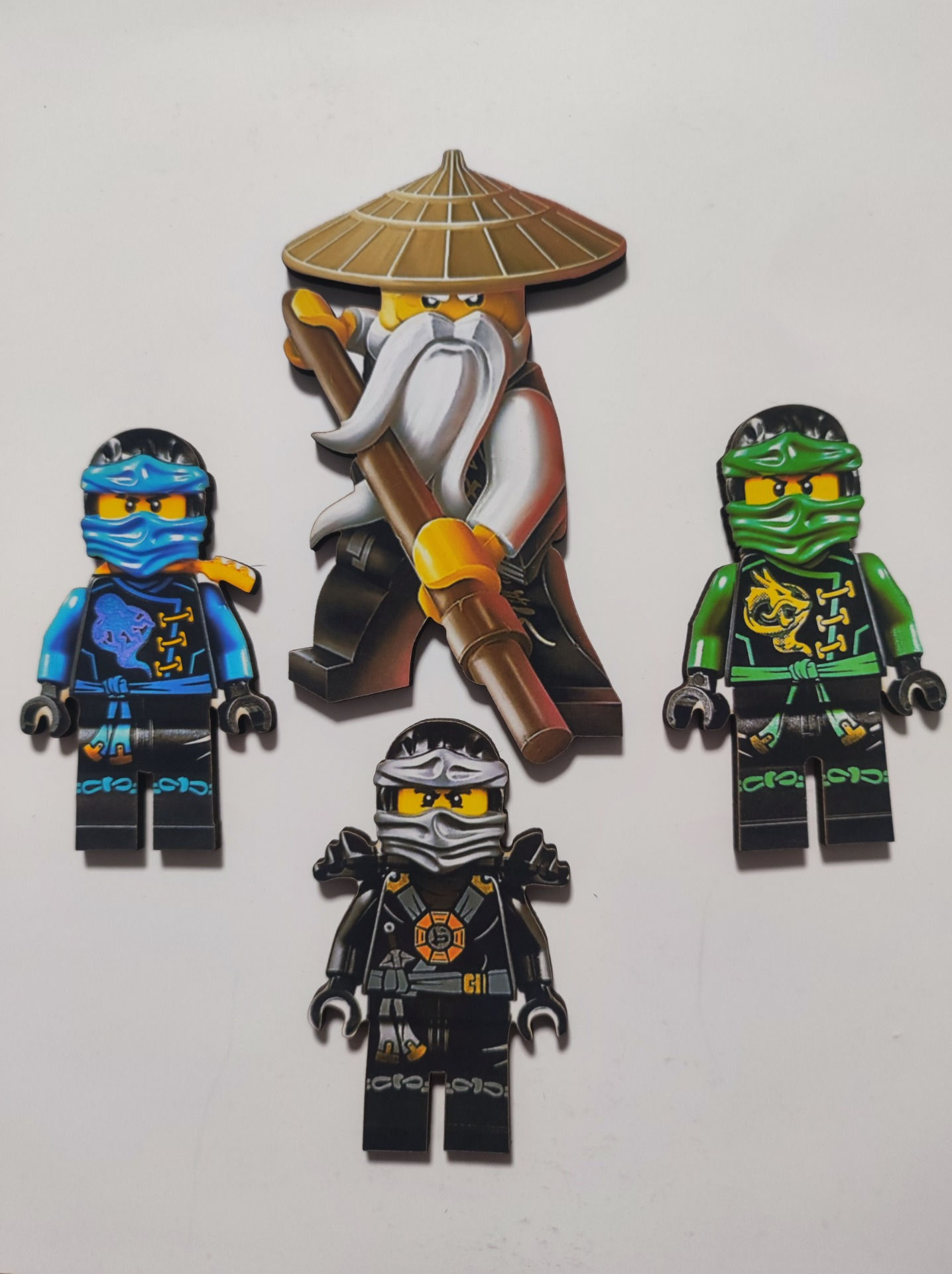 Zápich drevený Lego Ninjago 4ks