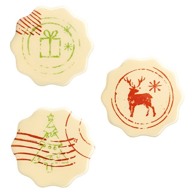 vianočné čokoládové pečate