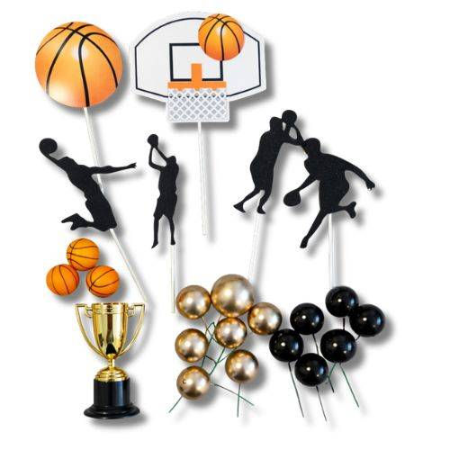 Set zápichov na tortu Basketbal 23ks