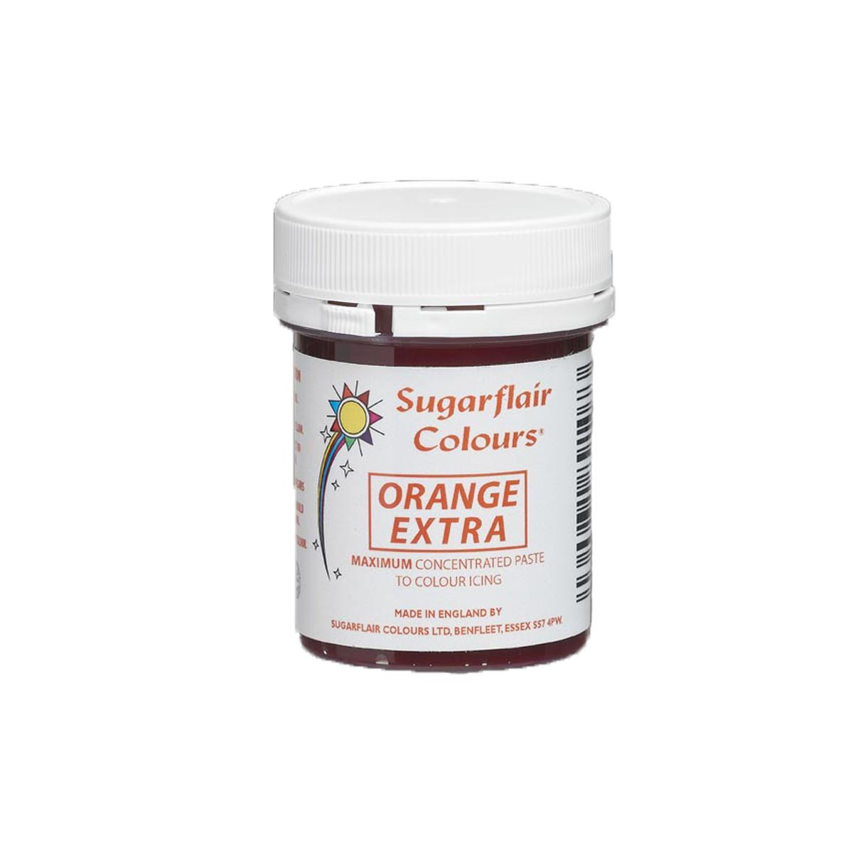Extra oranžová gélová farba 42g - Sugarflair Max Concentrated Paste Orange Extra