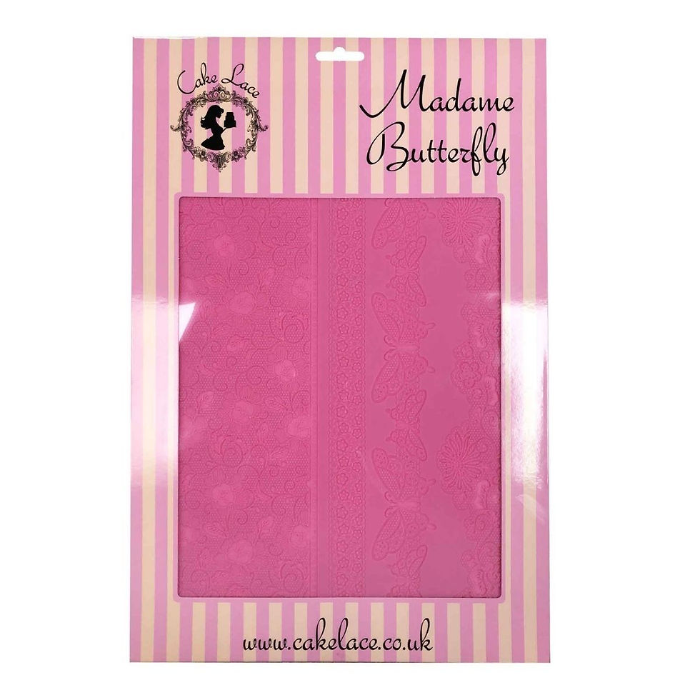 Cake Lace Mat Madame Butterfly Large - forma na kraju