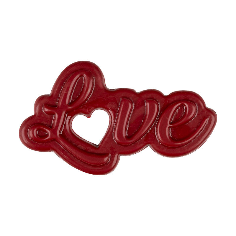 Čokoládový nápis Love 5,1 x 3 cm 1ks