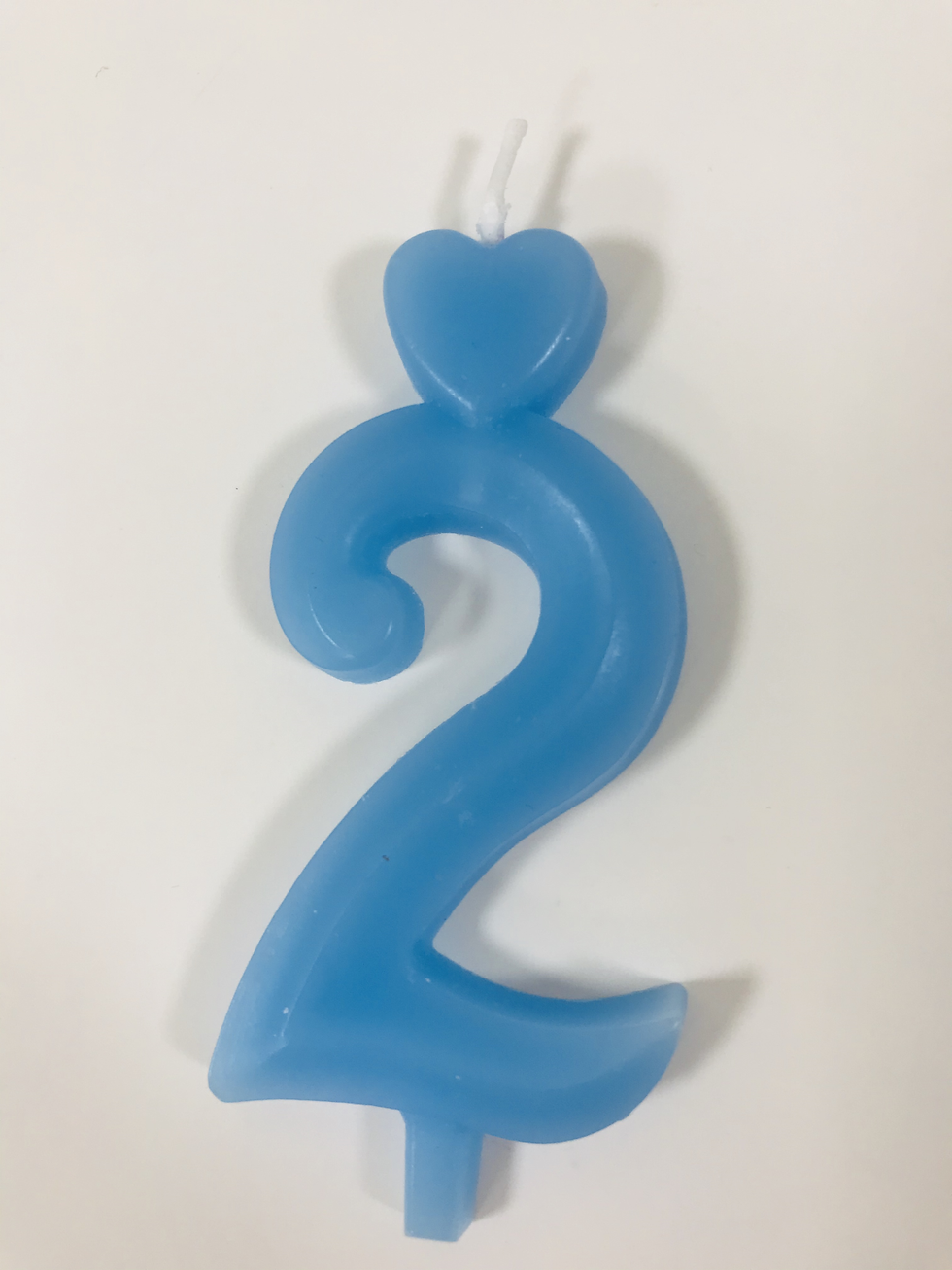 Miniatúra: Sviečka modrá - čísla 0-9