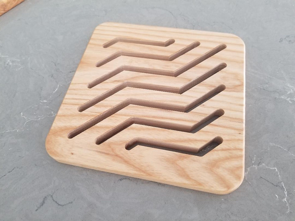 Thumbnail: Ash Trivets Pot holders Heat Pads Wood Trivets Kitchen Tool