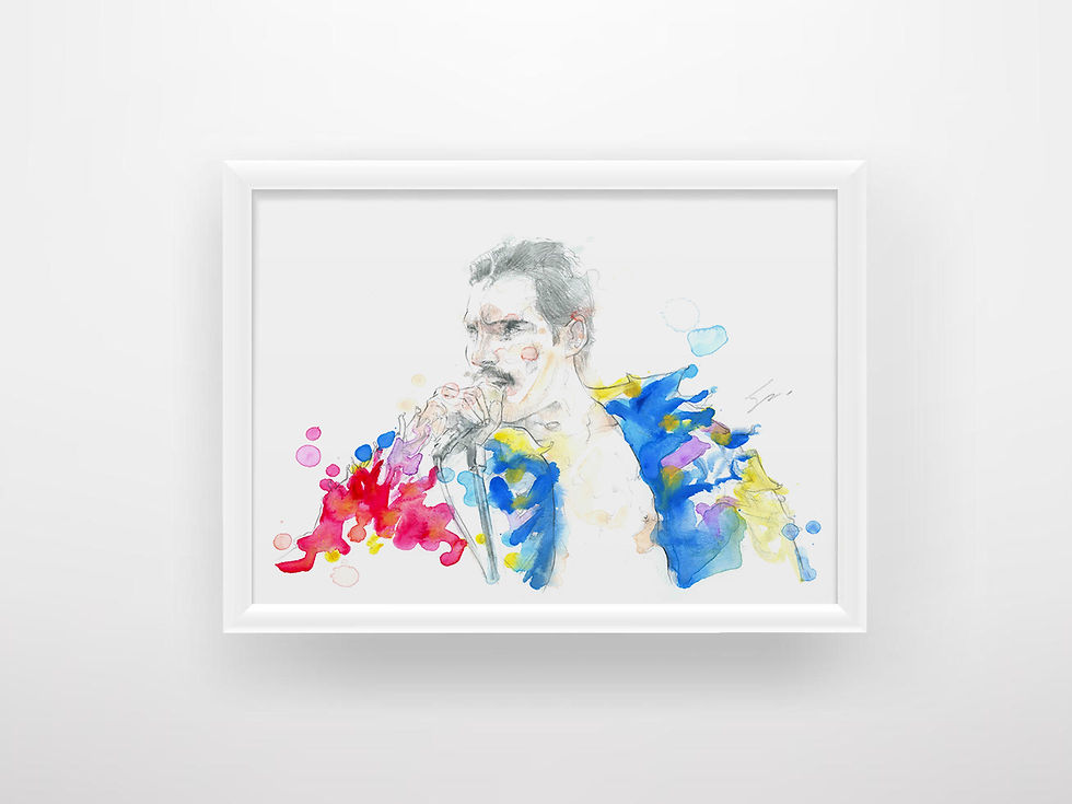 Thumbnail: Art Print Freddie Mercury (Queen)
