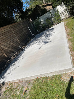 broom finish monolithic slab