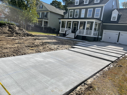 Decorative Concrete driveway in Charleston