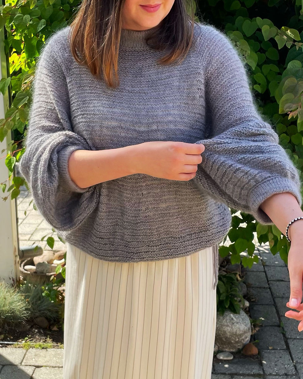 Miniaturebillede: Bluse med Hemmelige Striber - DANSK