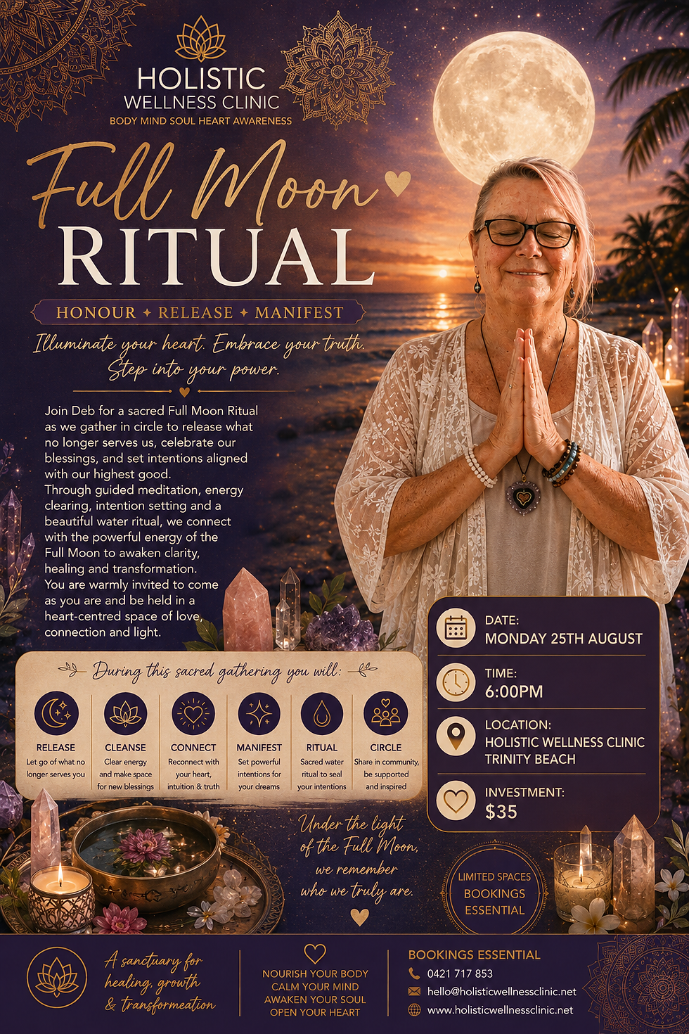 FULL MOON RITUAL w Deb 💫 receive the blessings of the full moon in Pisces and partial Lunar eclipse