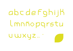 Tipografía verde