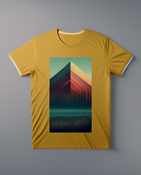 yellow-t-shirt-with-mountain-middle-picture-forest-bottom.jpeg