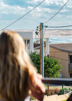 Oceans 1 beach house in Anna Bay near Birubi Beach with beach views and luxury holiday accommodation.