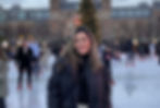 Julia Alonso em um local de patinação na Holanda