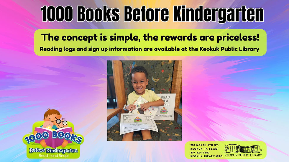1000 Books Before Kindergarten