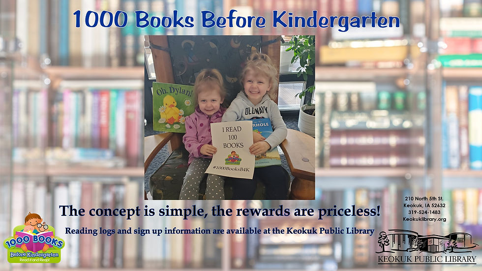 1000 Books Before Kindergarten