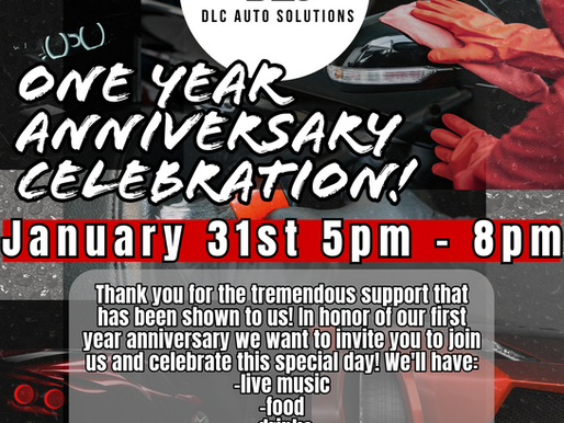1 Year Anniversary Celebration: Join Us for Food, Drinks, and Raffle Prizes on January 31st!
