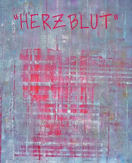 Plakatmotiv zur Ausstellung "Herzblut"