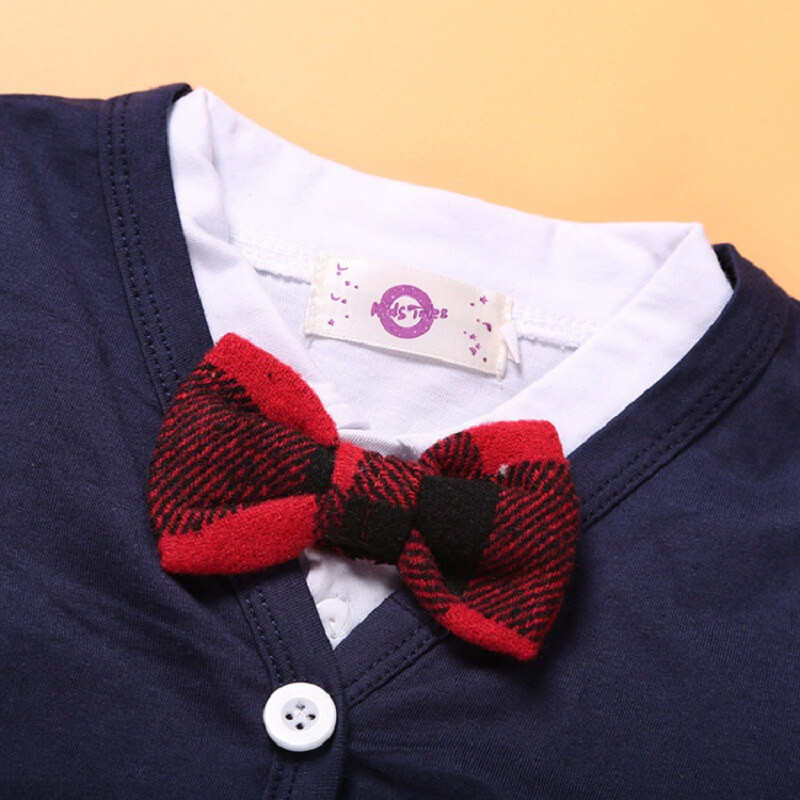 Thumbnail: Toddler 3-pc T-shirt-breasted Coat and Jeans