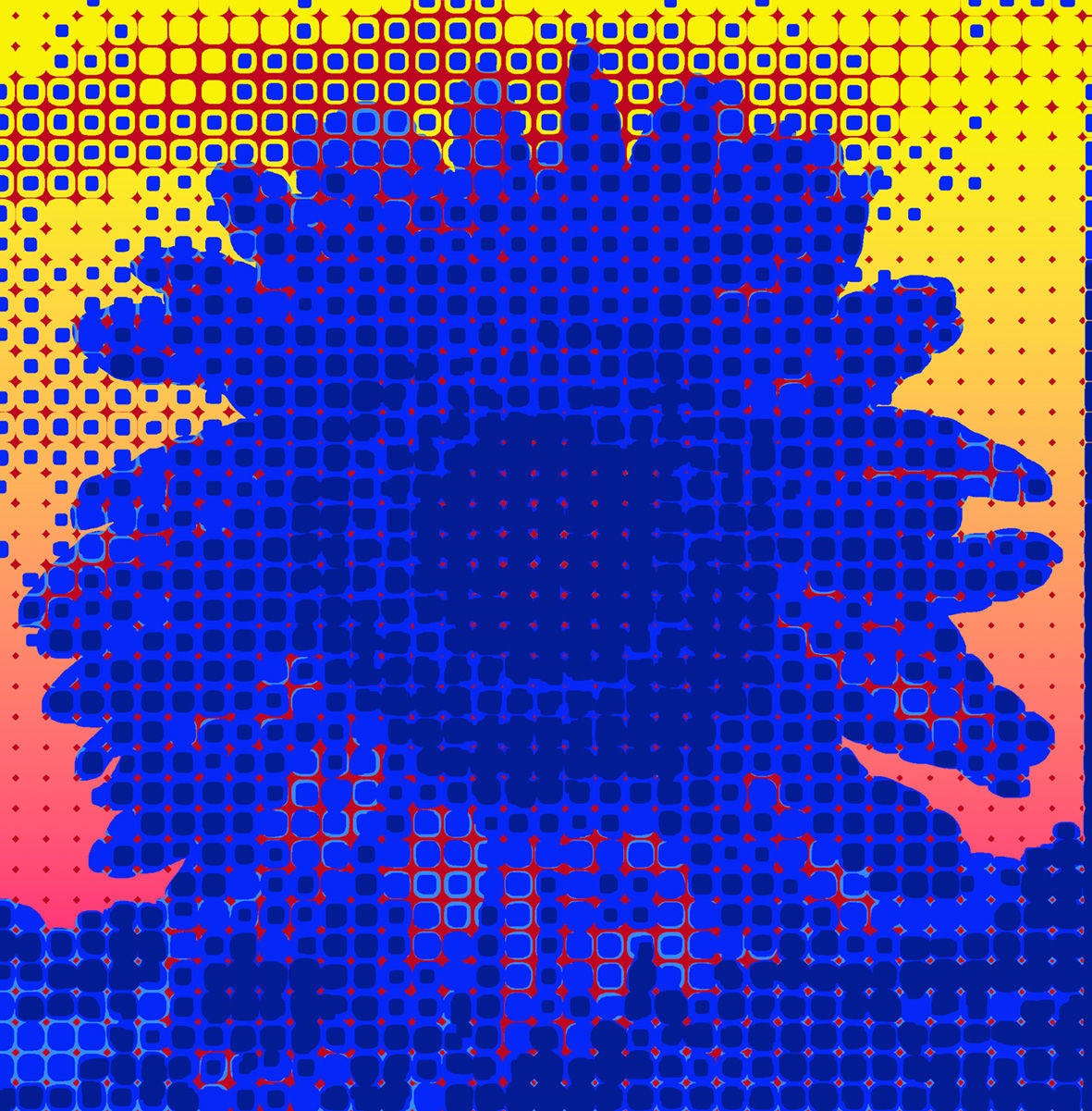 ATOMIC SUNFLOWER - DEEP SPACE BLUE