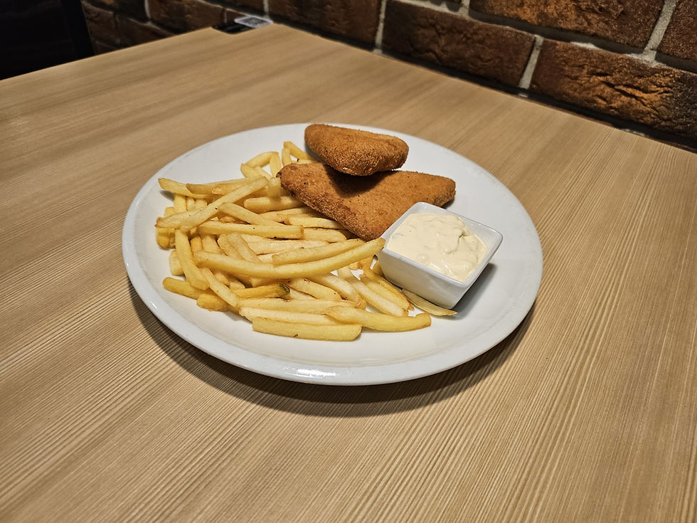 Smažený sýr Gouda, hranolky/vařené brambory/ krokety, tatarka image