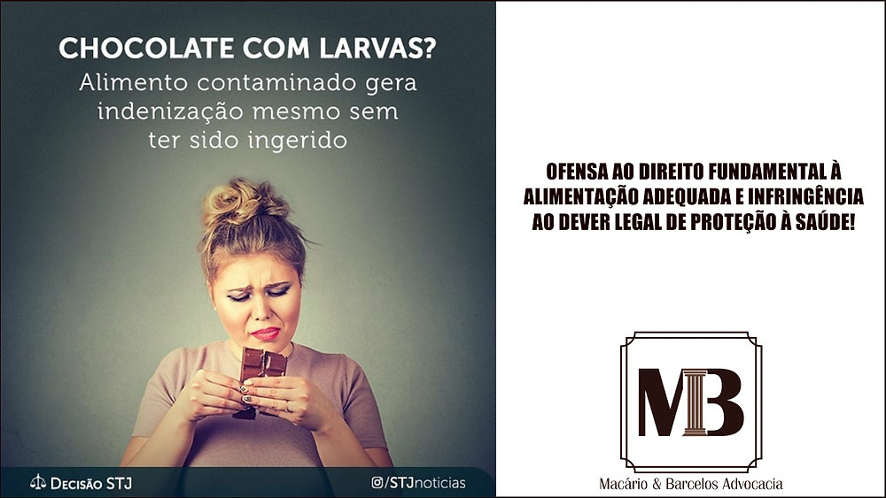Alimento contaminado gera indenização mesmo sem ter sido ingerido!