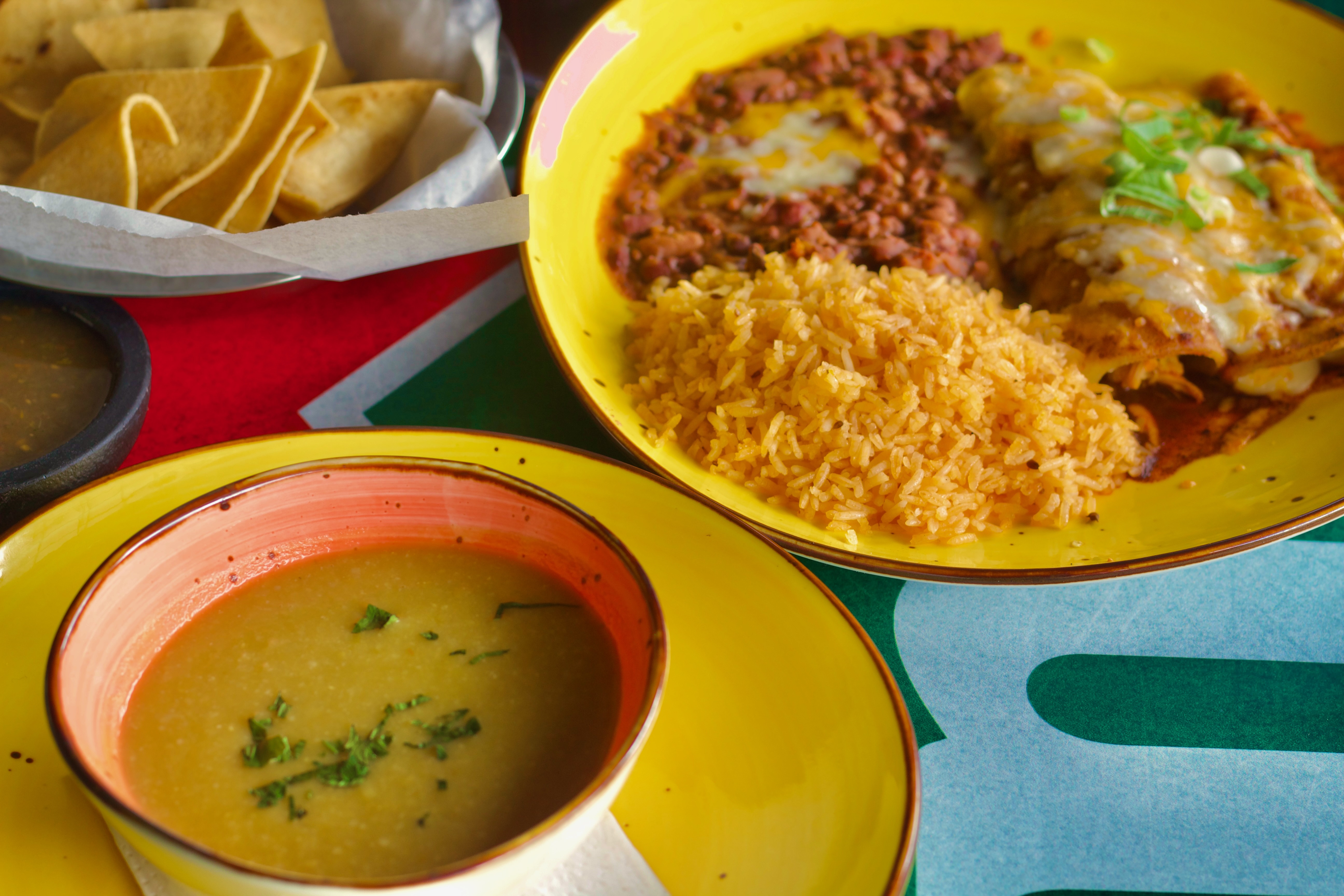 Arranged Food and Objects