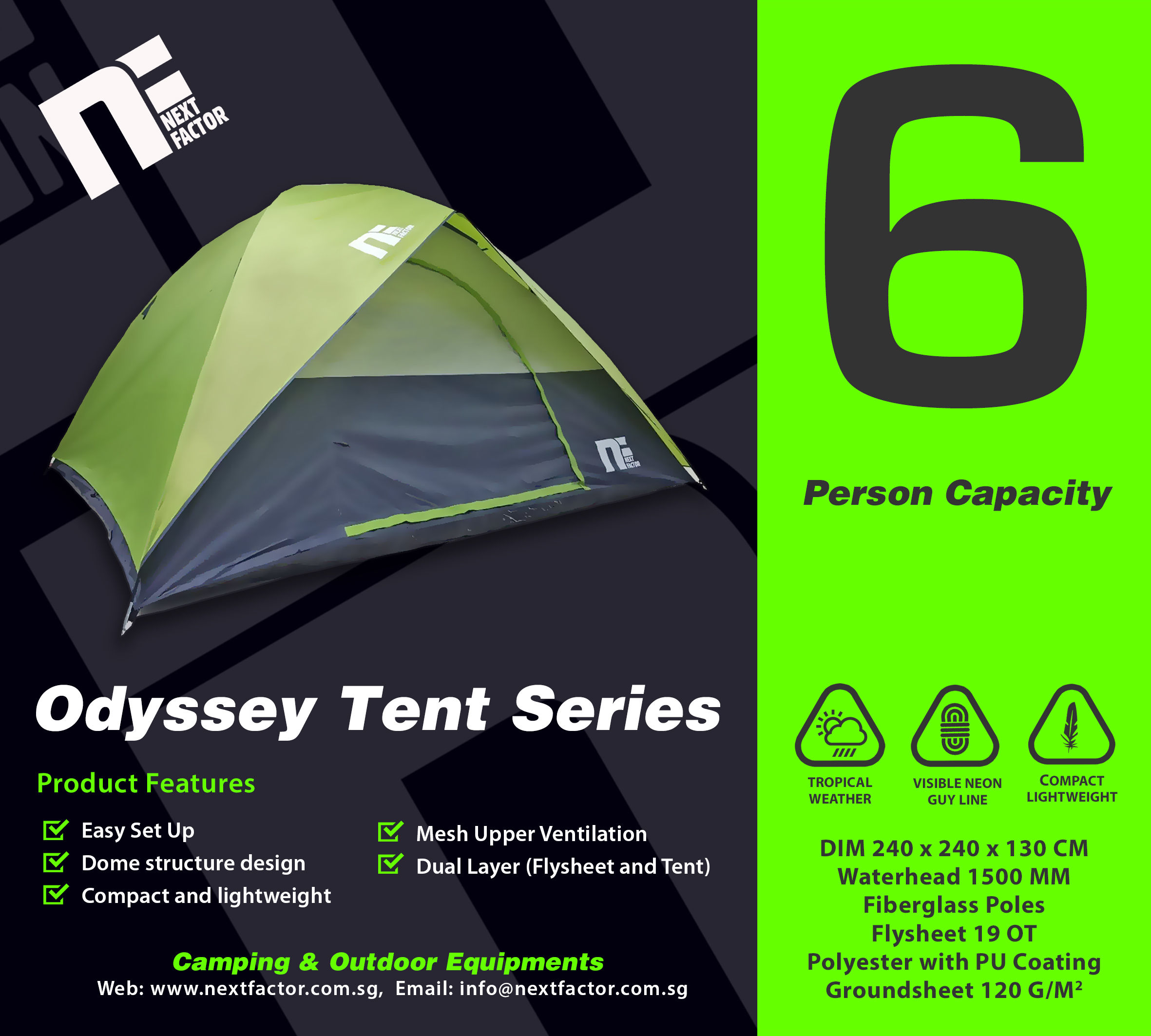 6 Men Dome Tent