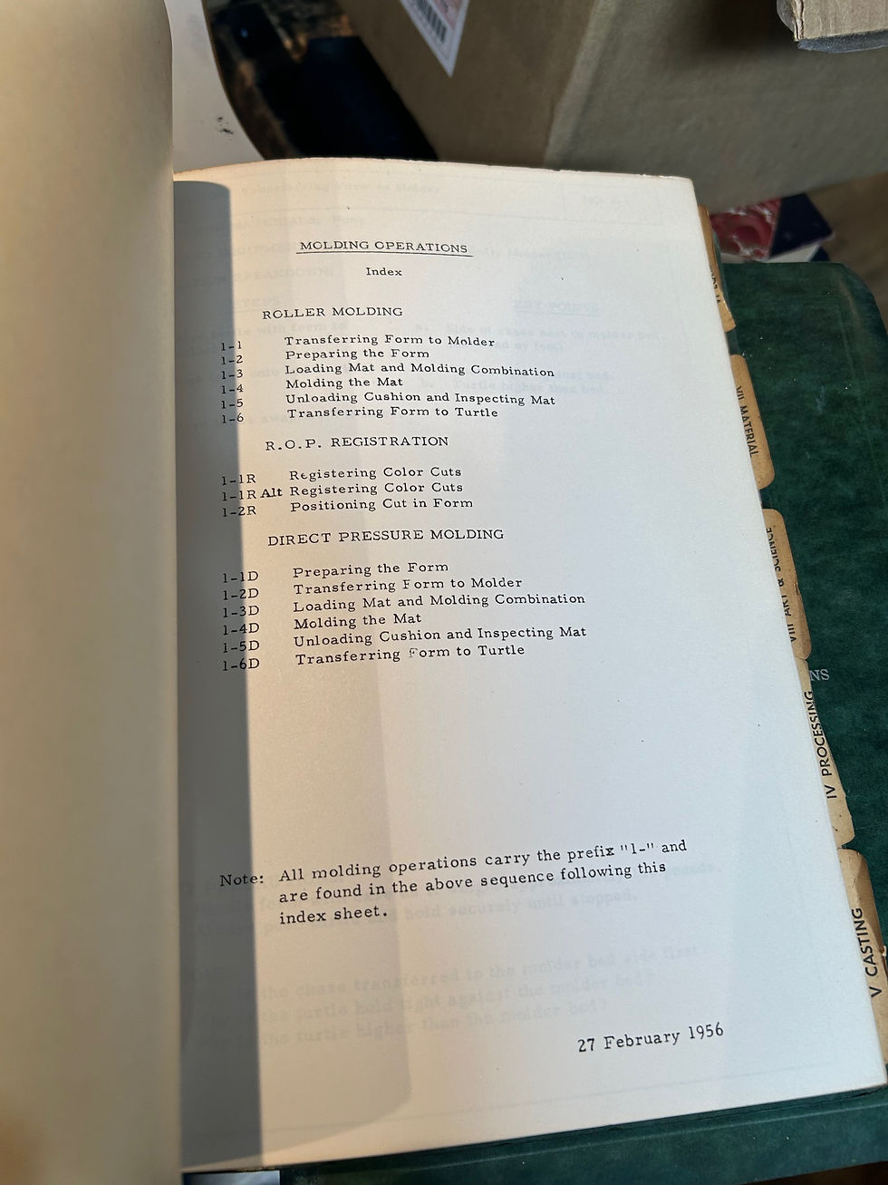 Thumbnail: Manual of Stereotype Operations