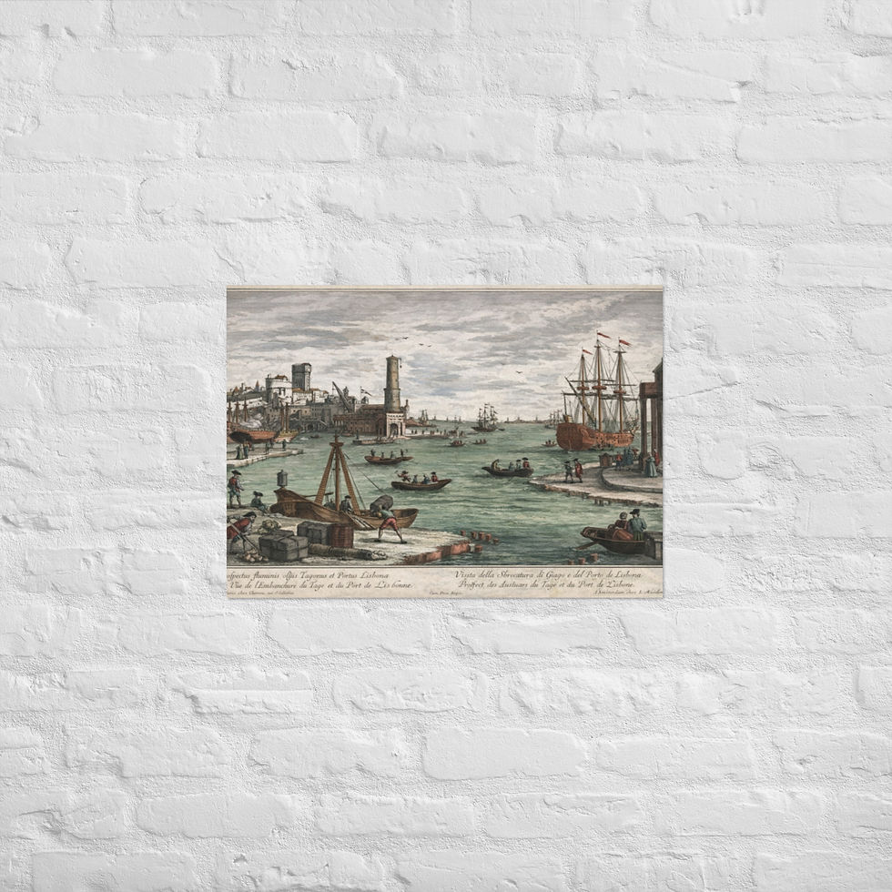 Thumbnail: "Vue Du Port De Lisbone" (c1760) by Georg Balthasar Probst