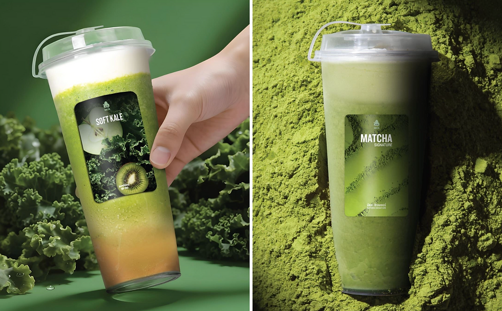 NOSE TEA ชาสีเขียว Soft Kale & Matcha Signature