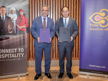 การบินไทย - เตอร์กิชแอร์ไลน์ส ร่วมลงนามสัญญาความร่วมมือการบินร่วมรูปแบบ Joint Business Agreement