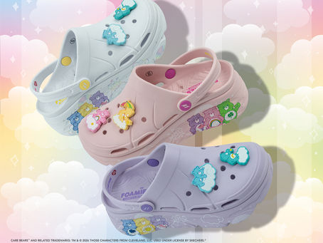 Skechers x Care Bears™ เติมสีสันและความสนุกแห่งวันวานให้ทุกย่างก้าว กับคอลเล็กชันใหม่ Skechers Foamies® และรองเท้าผ้าใบ
