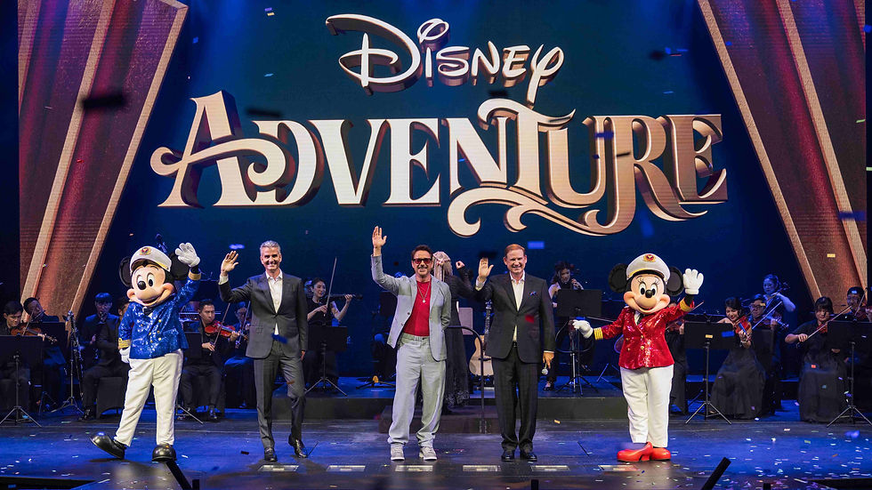 Disney Cruise Line เฉลิมฉลองพิธีเปิดตัวเรือ Disney Adventure