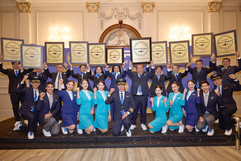 บางกอกแอร์เวย์ส คว้า 2 รางวัลจาก SKYTRAX World Airline Awards 2026