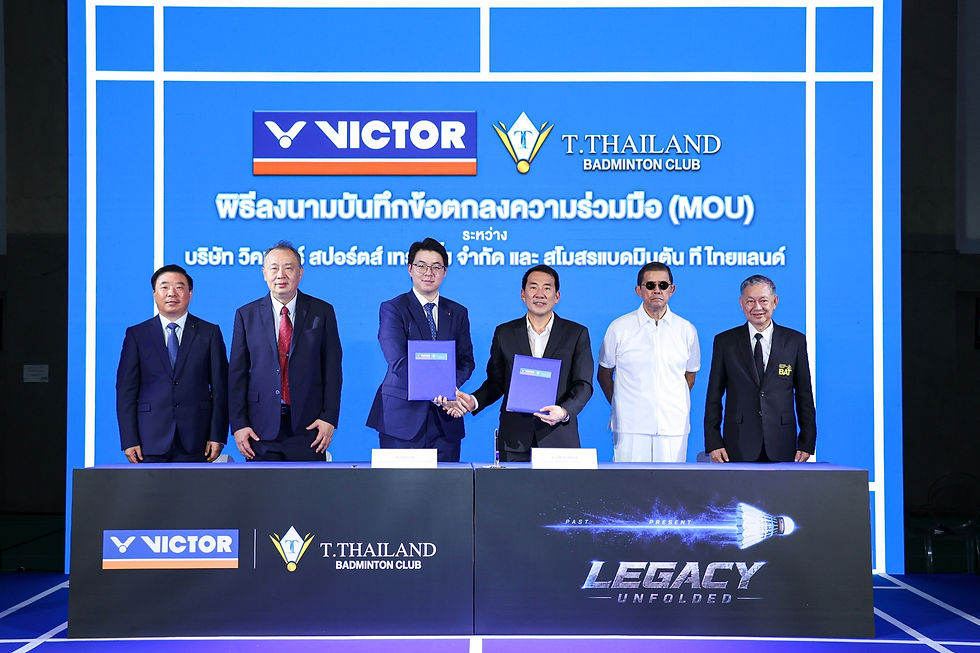 สโมสรแบดมินตัน ที ไทยแลนด์ ผนึก VICTOR
